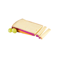 cheese with grape cut out isolated on background transparent png