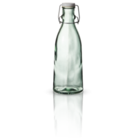 empty glass bottle with cut out isolated on background transparent png