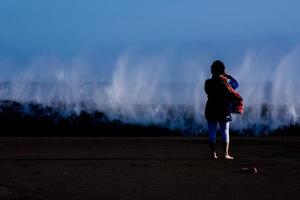 mar con olas foto