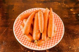 A plate of carrots photo