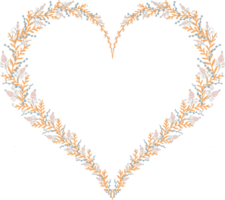 Heart of flowers png