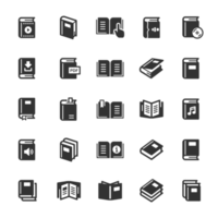 Icon set - book and library png
