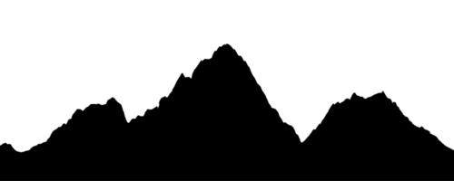 colline illustration. forêt illustration. brouillard. png