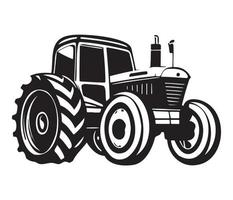 Modern Farm tractor Agricultural machinery illustration vector