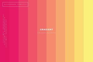 Red and yellow gradient colour palette background template copy space for poster, banner, color reference, or landing page vector