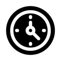 icono de reloj para su sitio web, móvil, presentación y diseño de logotipo. vector