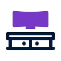 tv stand icon for your website, mobile, presentation, and logo design. vector