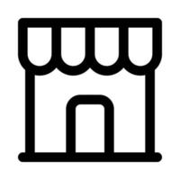 icono de tienda para su sitio web, móvil, presentación y diseño de logotipo. vector