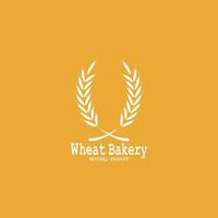 Wheat logo vector icon illustration