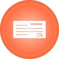 Cheque Vector Icon