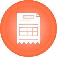 Invoice Vector Icon