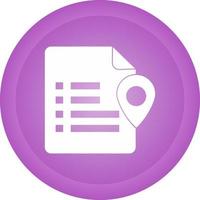 Document Location Vector Icon