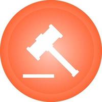 Wood Hammer Vector Icon