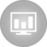Analytics on screen Vector Icon