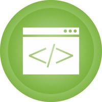 icono de vector de codificación html