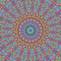 A colorful mandala  with a pattern background of the circle vector