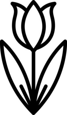 line icon for tulip