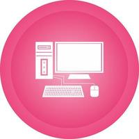 icono de vector de computadora