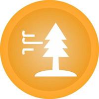 Tree with Wind Vector Icon