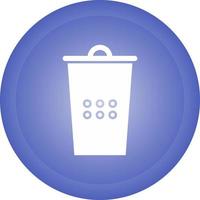 icono de vector de papelera de reciclaje