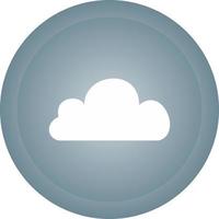 icono de vector de nube