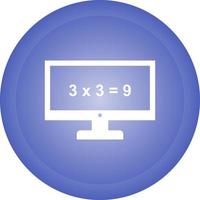 Math in Computer Vector Icon