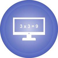 Math in Computer Vector Icon