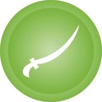 Arabic Sword Vector Icon