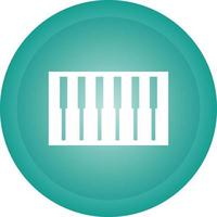 Piano Keyboard Vector Icon