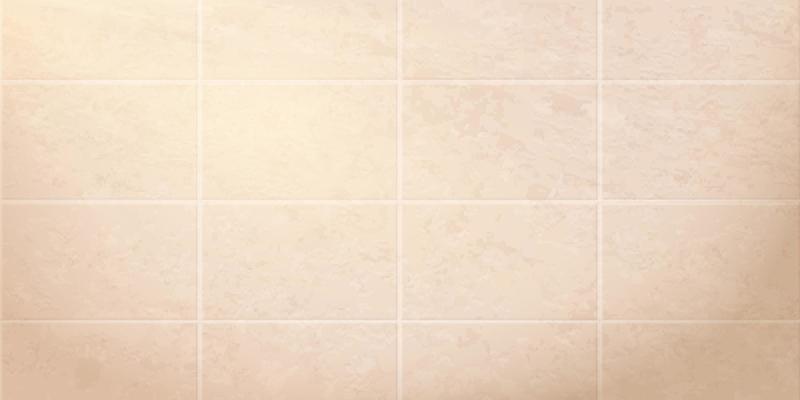 3D illustration of elegant light apricot tile background with soft sunlight