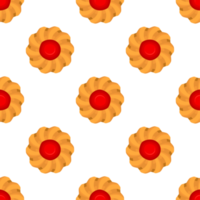 Pattern homemade cookie different taste in pastry biscuit png