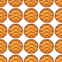 Pattern homemade cookie different taste in pastry biscuit png