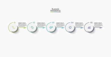 Presentation business infographic template vector
