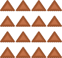 Pattern homemade cookie different taste in pastry biscuit png