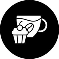 Coffee Muffin Vector Icon Style