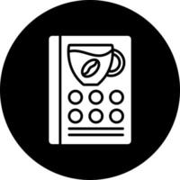 café tarjeta vector icono estilo