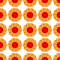 Pattern homemade cookie different taste in pastry biscuit png