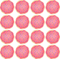 Pattern homemade cookie different taste in pastry biscuit png