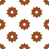 Pattern homemade cookie different taste in pastry biscuit png