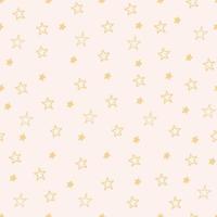 seamless pattern with stars in boho colors vector