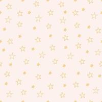 seamless pattern with stars in boho colors vector