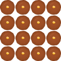 Pattern homemade cookie different taste in pastry biscuit png