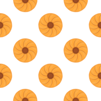 Pattern homemade cookie different taste in pastry biscuit png