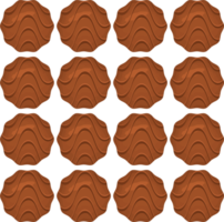 Pattern homemade cookie different taste in pastry biscuit png