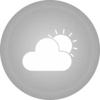 icono de vector de nube de sol