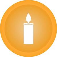 Lit Candle Vector Icon