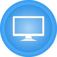 LCD Screen Vector Icon