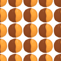 Pattern homemade cookie different taste in pastry biscuit png