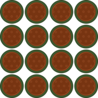 Pattern homemade cookie different taste in pastry biscuit png