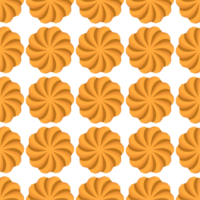 Pattern homemade cookie different taste in pastry biscuit png